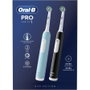 Oral-B Pro 1 Duo Edition Pack Doble Negro y Turquesa con 2 Recambios